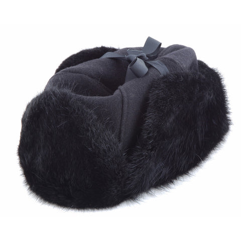 Mountie Style Dyed Black Muskrat