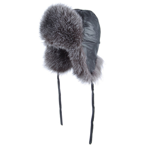 Silver Fox Aviator Hat