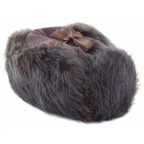 Mountie Style Beaver Fur Hat