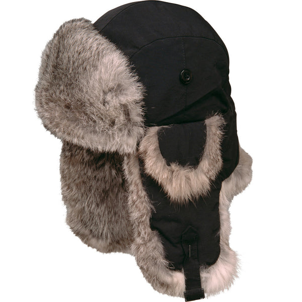 Taslan Rabbit Fur Aviator Hat (9 colors)
