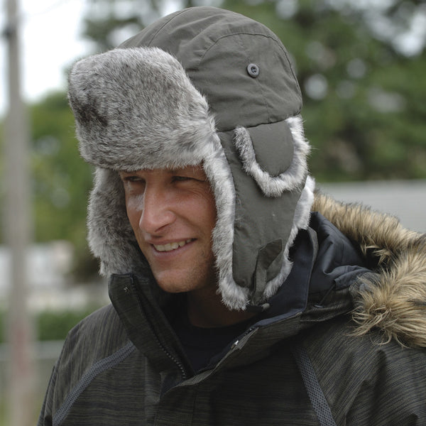 Taslan Rabbit Fur Aviator Hat (9 colors)