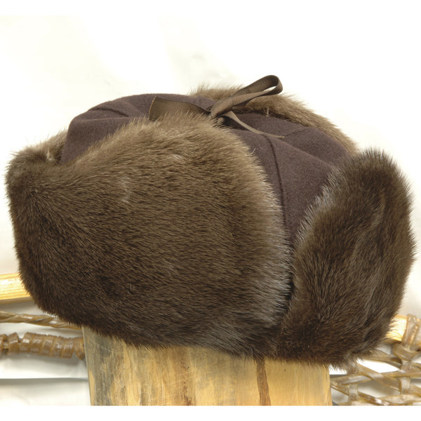 Otter Mountie Style Fur Hat