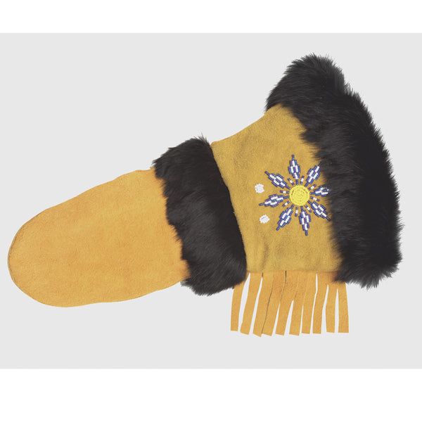 Geniune Handmade Fur Trimmed Gauntlet