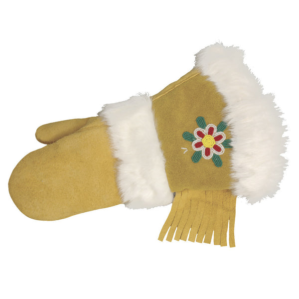 Geniune Handmade Fur Trimmed Gauntlet